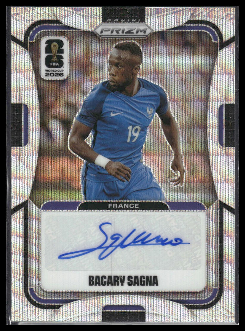 2026 Panini Prizm FIFA World Cup #S-BSA Bacary Sagna Signatures Wave Prizm Auto