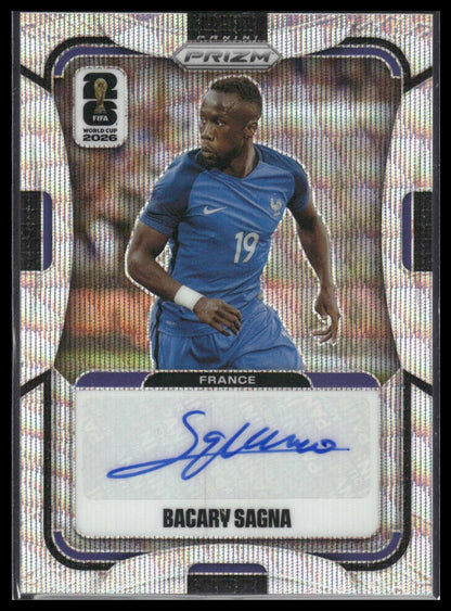 2026 Panini Prizm FIFA World Cup #S-BSA Bacary Sagna Signatures Wave Prizm Auto