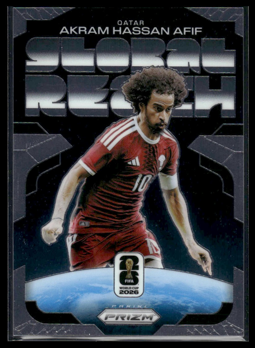2026 Panini Prizm FIFA World Cup #17 Akram Hassan Afif Global Reach