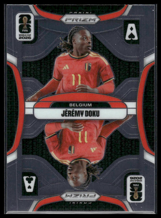 2026 Panini Prizm FIFA World Cup #13 Jeremy Doku Aces