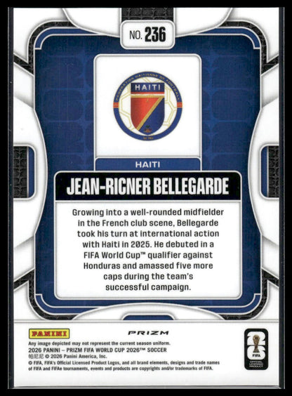 2026 Panini Prizm FIFA World Cup #236 Jean-Ricner Bellegarde Fast Break
