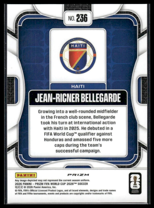 2026 Panini Prizm FIFA World Cup #236 Jean-Ricner Bellegarde Fast Break