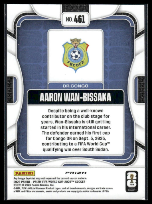 2026 Panini Prizm FIFA World Cup #461 Aaron Wan-Bissaka Fast Break