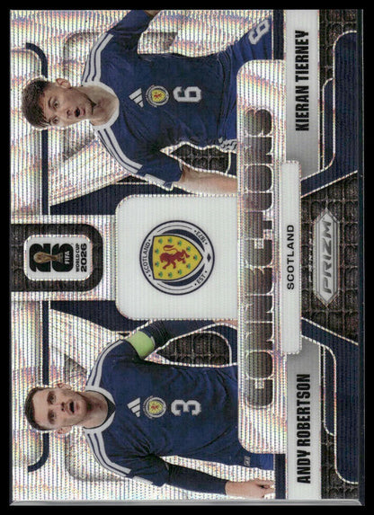 2026 Prizm FIFA WC #2 Kieran Tierney / Andy Robertson Connections Wave Prizm