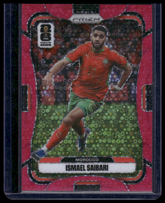 2026 Panini Prizm FIFA World Cup #295 Ismael Saibari Red Wave Prizm #/199