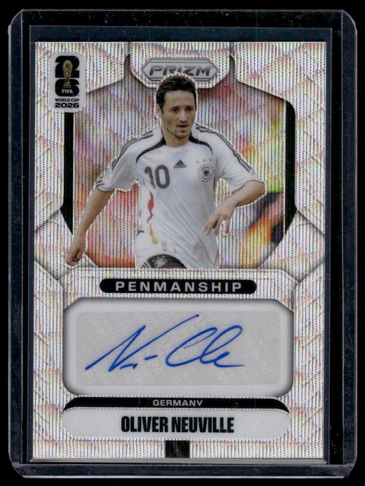 2026 Prizm FIFA WC #P-ON Oliver Neuville Penmanship Cracked Ice Prizm Auto
