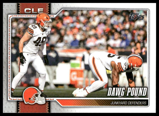 2026 Topps Football #295 Dawg Pound Combo