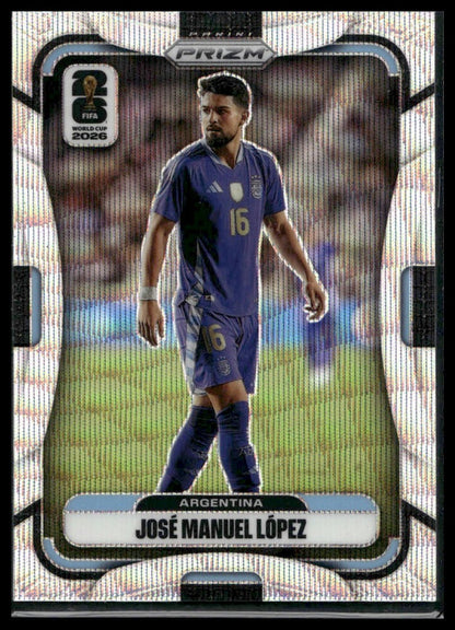 2026 Panini Prizm FIFA World Cup #19 José Manuel López White Sparkle
