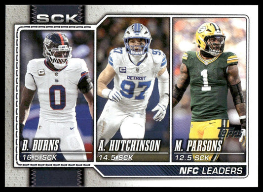 2026 Topps Football #287 NFC Sacks Leaders League Leaders