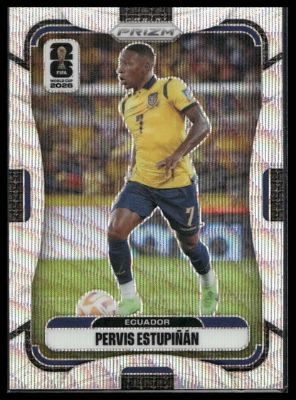 2026 Panini Prizm FIFA World Cup #212 Pervis Estupiñán White Sparkle