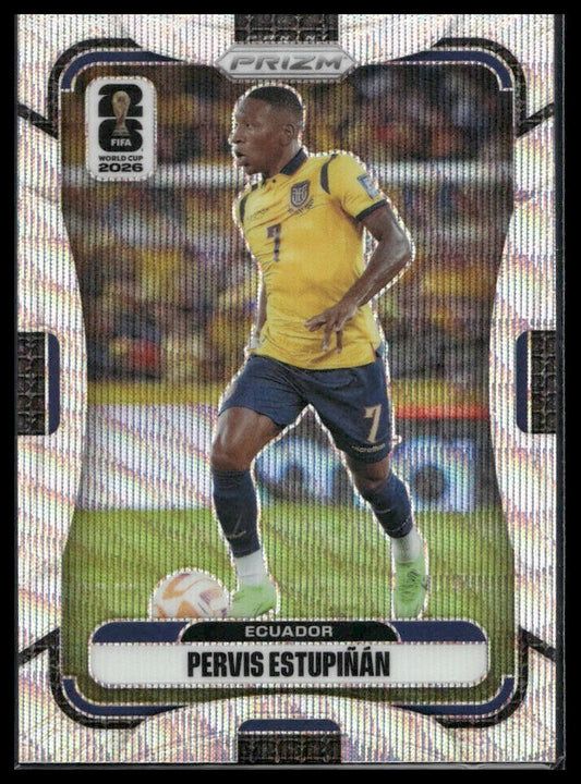 2026 Panini Prizm FIFA World Cup #212 Pervis Estupiñán White Sparkle