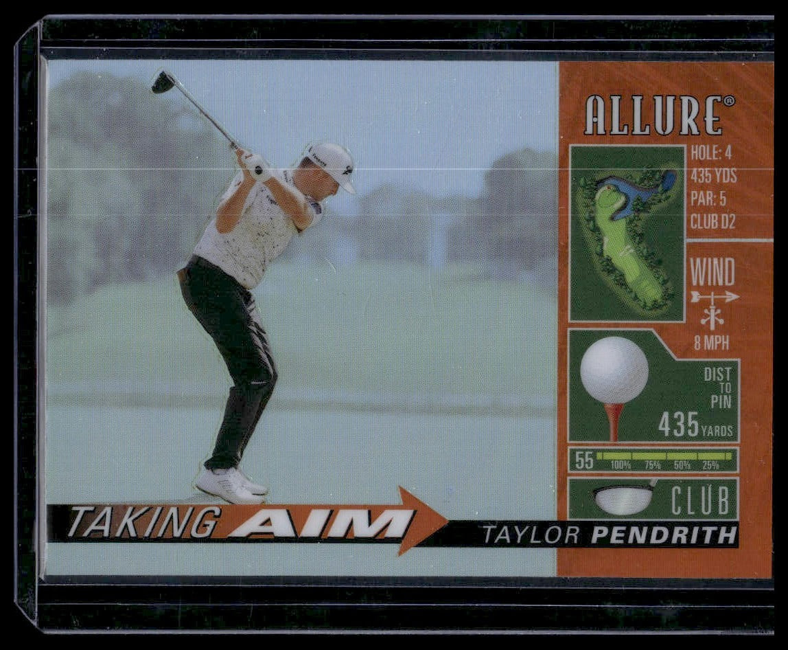 2026 Upper Deck Allure #TA-11 Taylor Pendrith Taking Aim Orange
