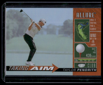 2026 Upper Deck Allure #TA-11 Taylor Pendrith Taking Aim Orange
